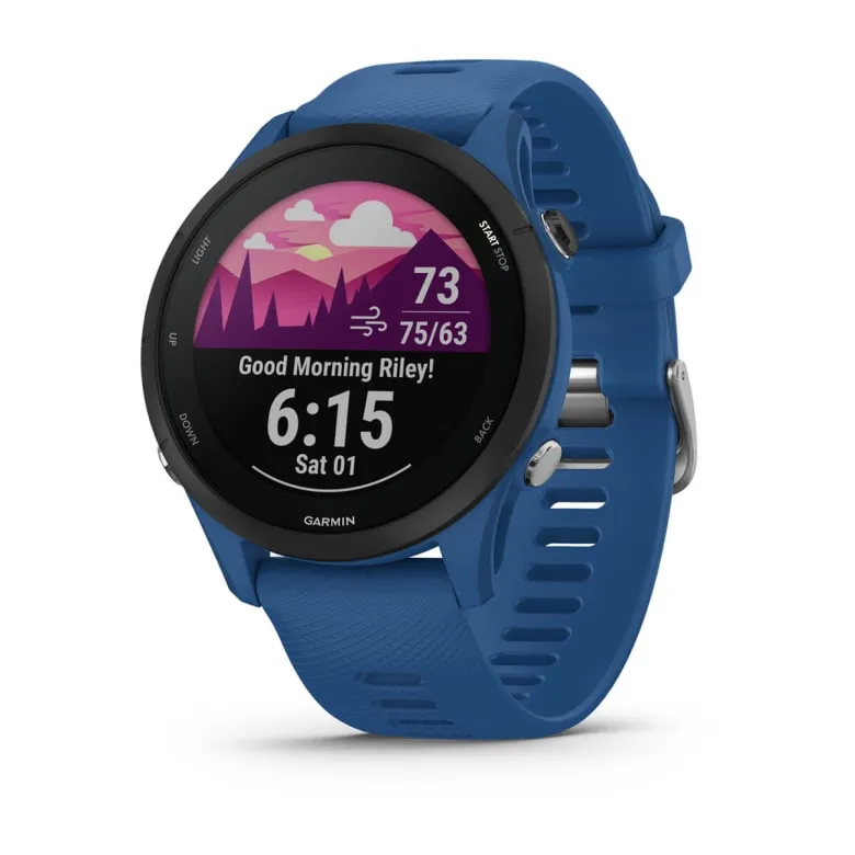 Garmin Forerunner 255 GPS Running Smartwatch - Tidal Blue