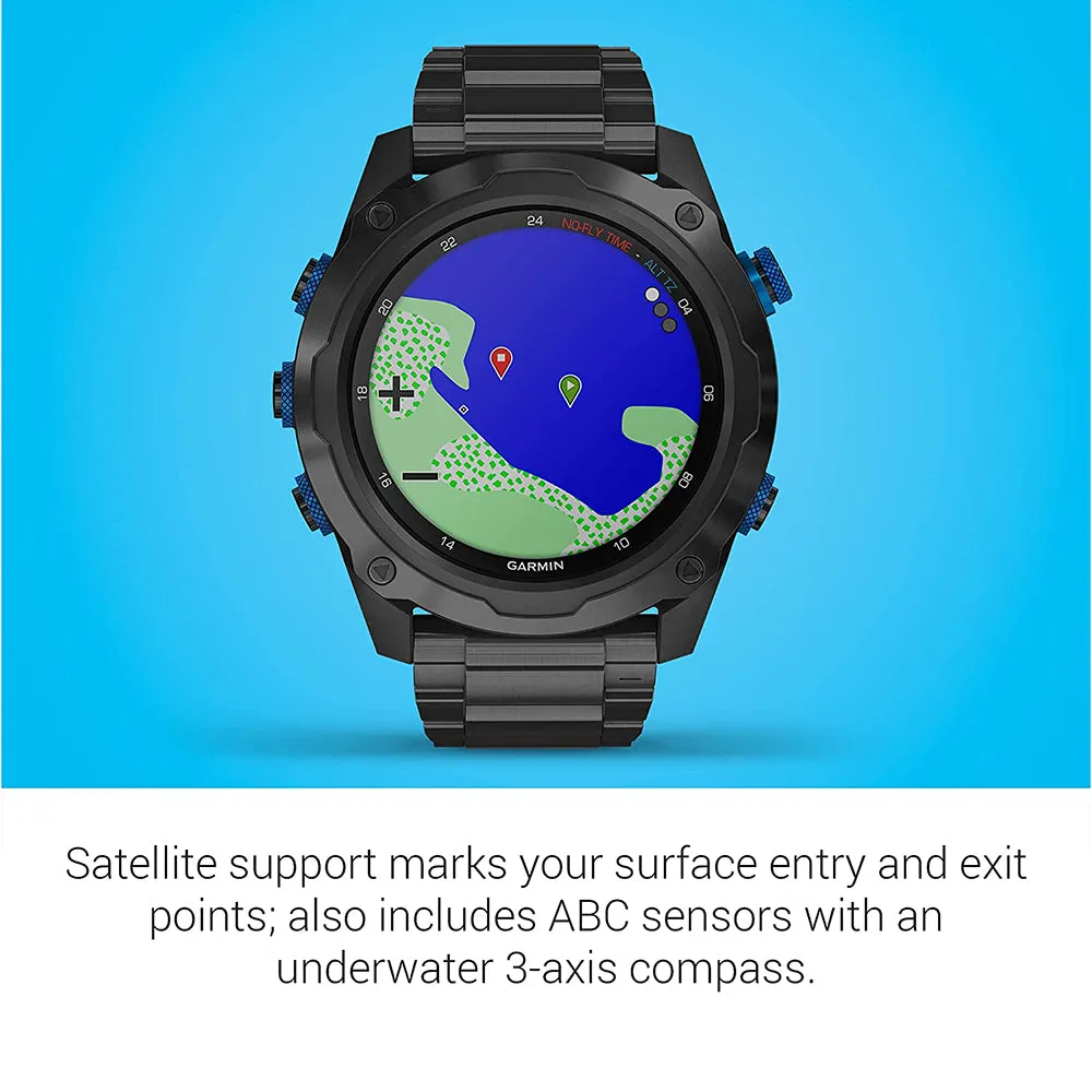 Garmin Mk2i Descent T1 Style Multisport Training Smart Features Titanium Gray Smaller Sized Smart Watch - 010-02132-02