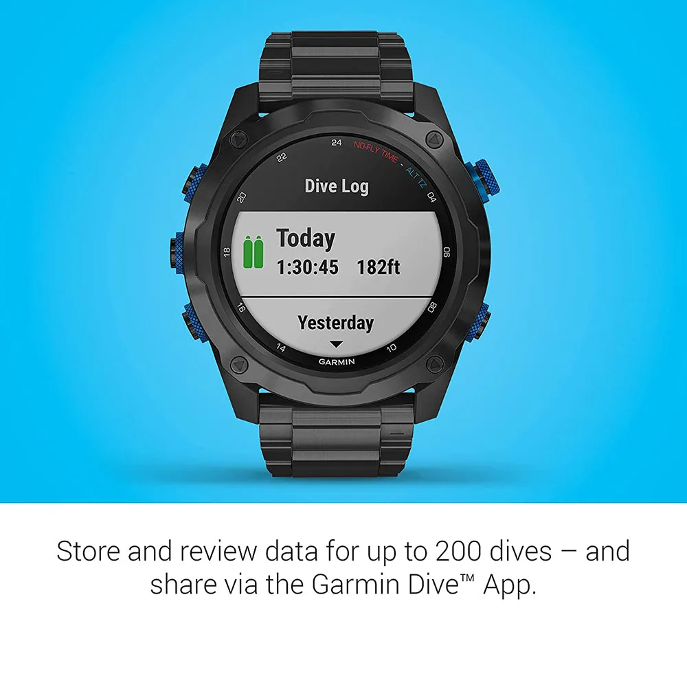 Garmin Mk2i Descent T1 Style Multisport Training Smart Features Titanium Gray Smaller Sized Smart Watch - 010-02132-02