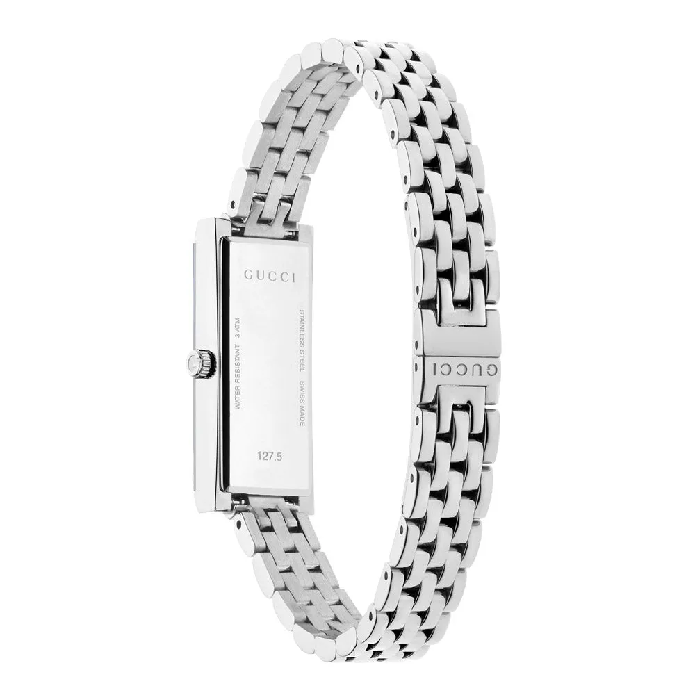 Gucci G-Frame Pink Dial Diamond Ladies Quartz Watch YA127516
