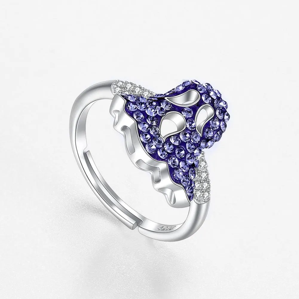 Haloween Sterling Silver Adjustable Ring