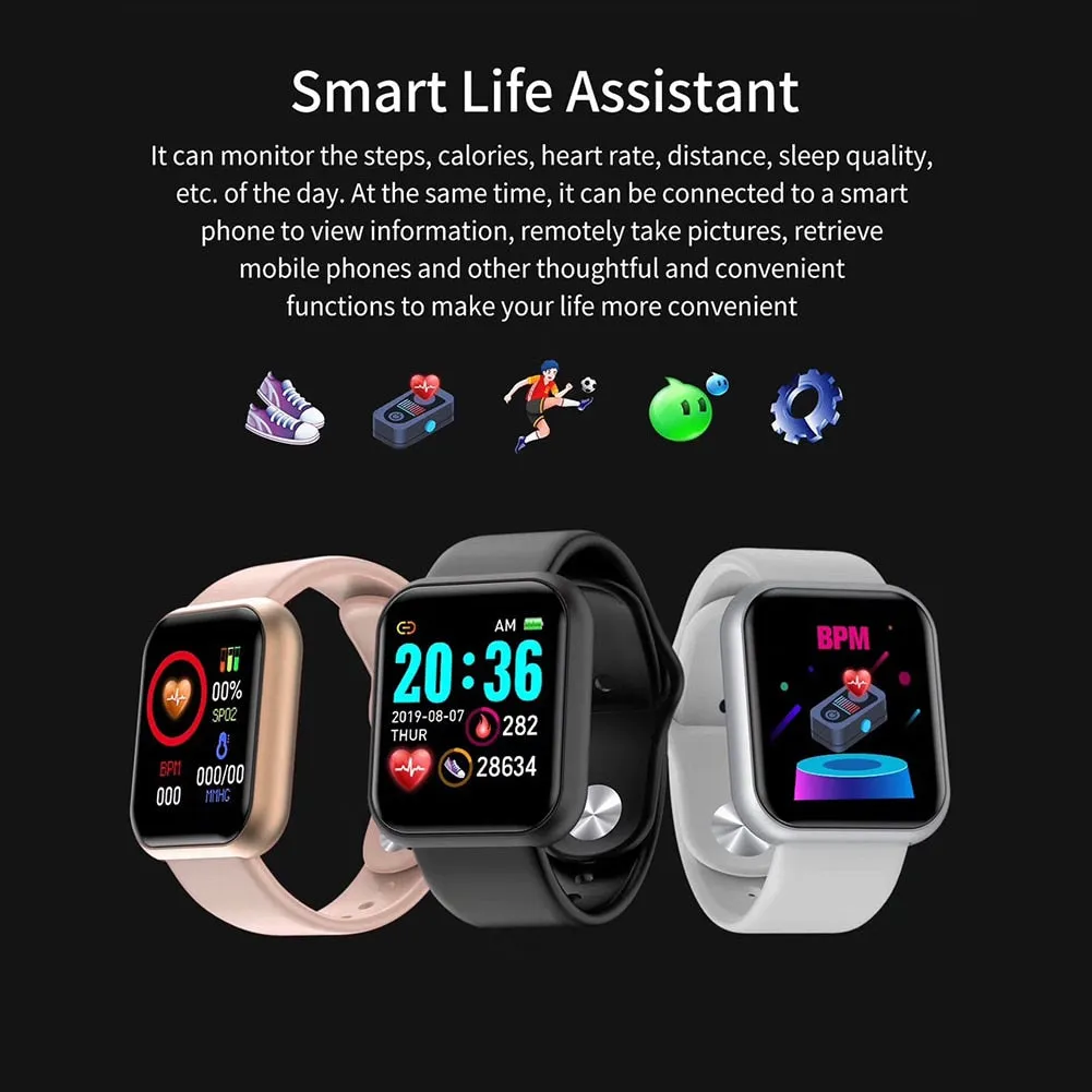 Heart Rate Monitor Blood Pressure Bluetooth Smart Bracelet for iOS Android WaterprooF fitness Tracker