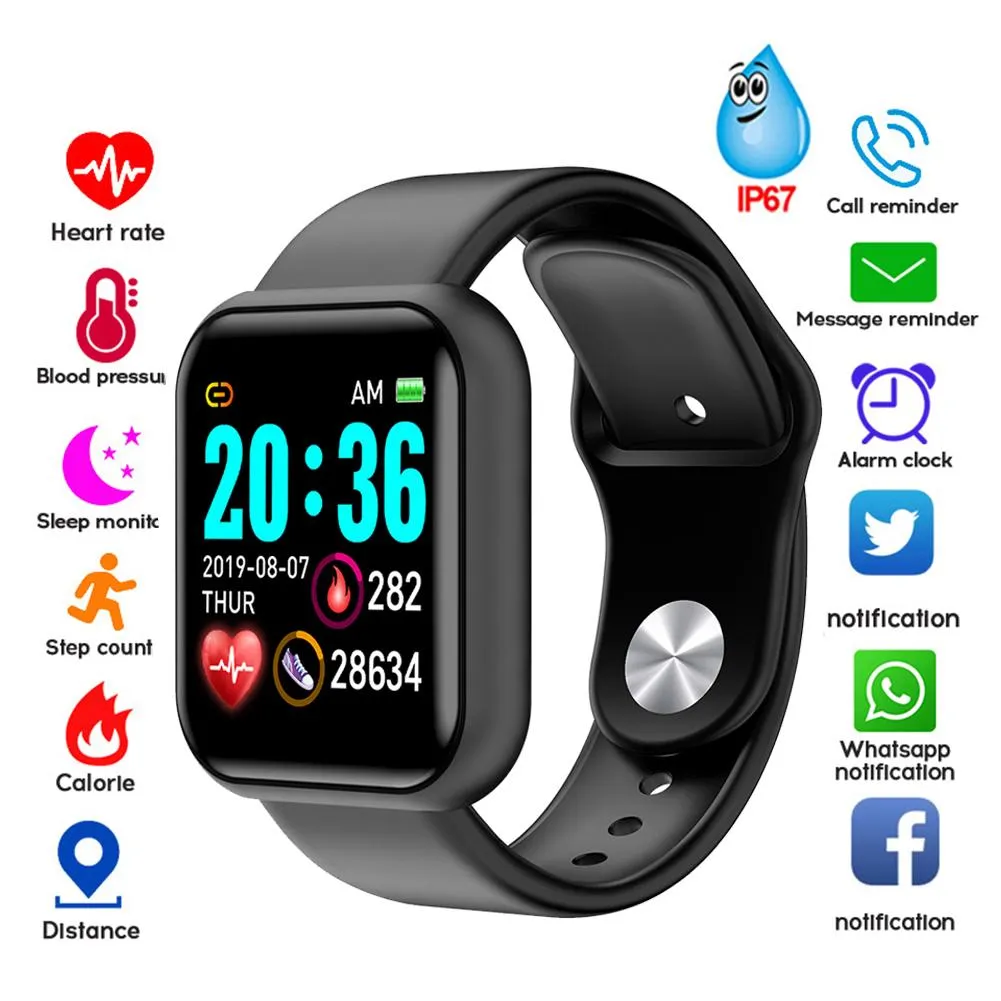 Heart Rate Monitor Blood Pressure Bluetooth Smart Bracelet for iOS Android WaterprooF fitness Tracker