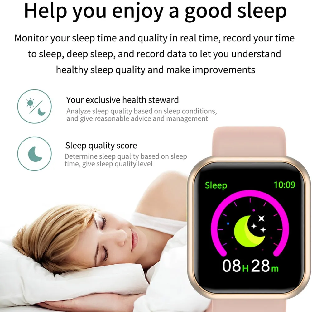 Heart Rate Monitor Blood Pressure Bluetooth Smart Bracelet for iOS Android WaterprooF fitness Tracker