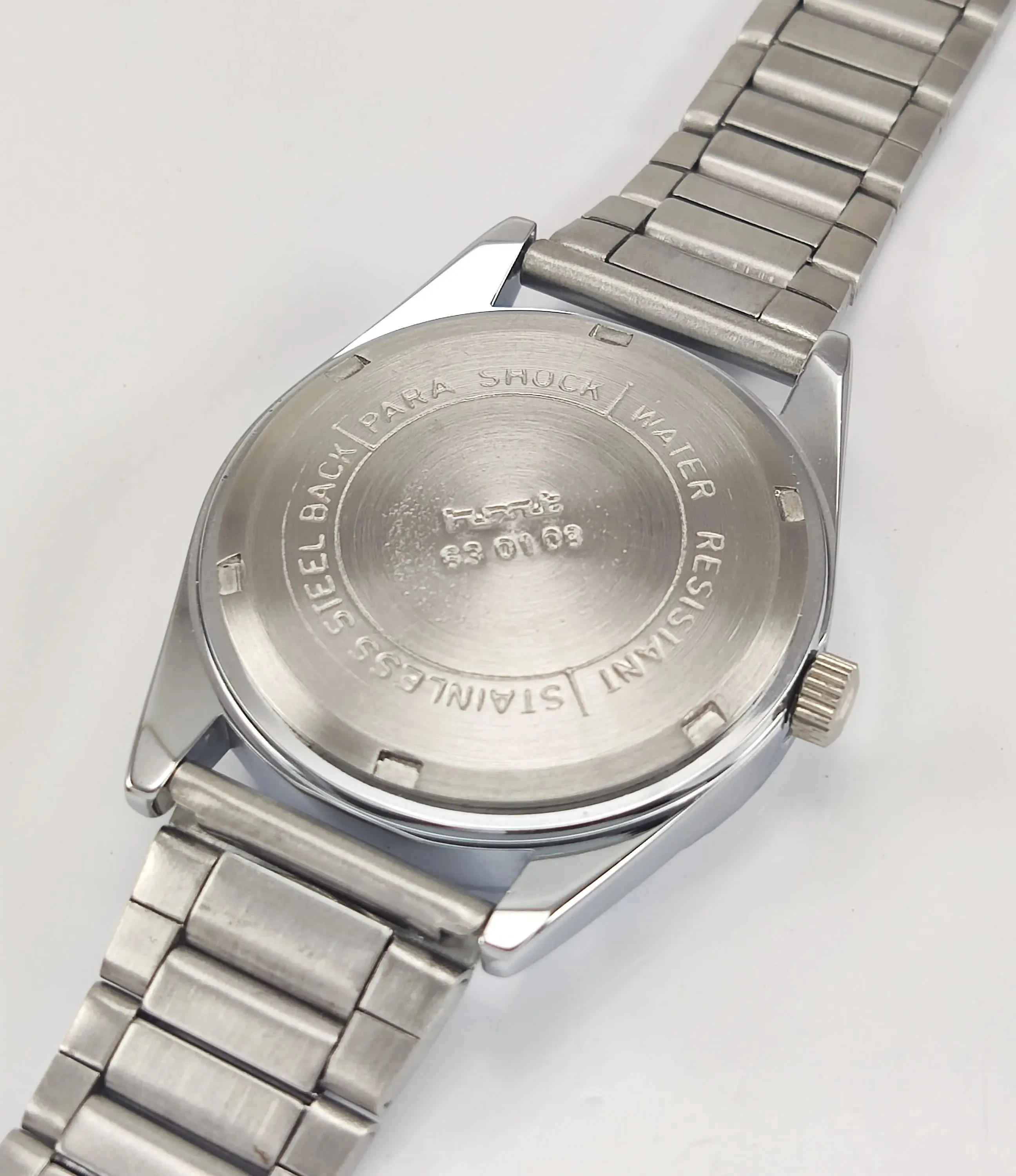 HMT Chirag Para Shock 17 Jewels Grey Dial Mechanical Hand winding Men's Wrist Watch
