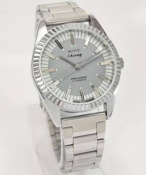 HMT Chirag Para Shock 17 Jewels Grey Dial Mechanical Hand winding Men's Wrist Watch