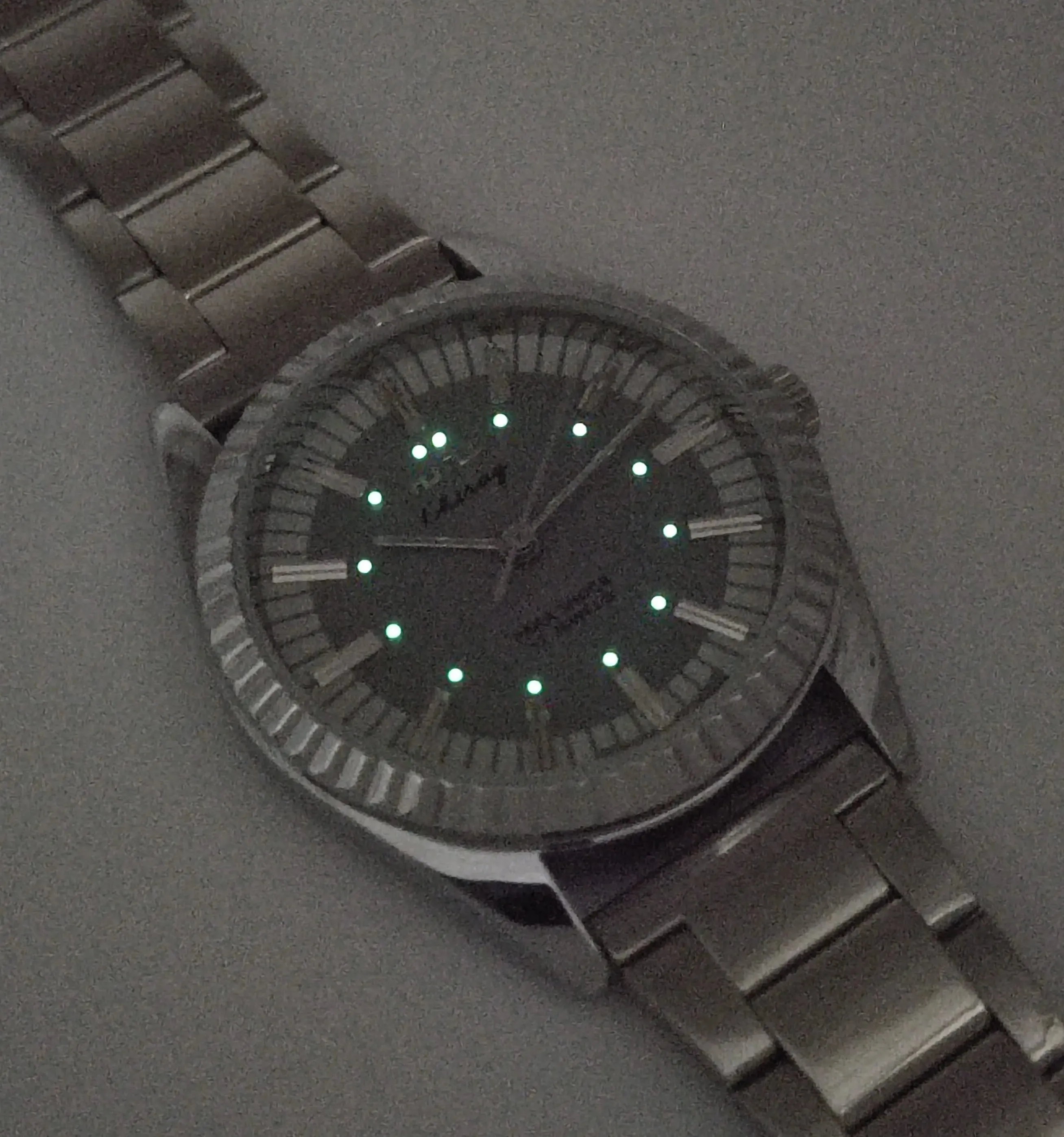 HMT Chirag Para Shock 17 Jewels Grey Dial Mechanical Hand winding Men's Wrist Watch
