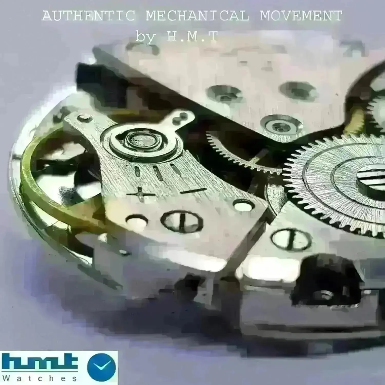 HMT Janata Para Shock 17 Jewels Radium Hands Sun Yellow Devanagari Dial Transparent Back Mechanical Hand winding Men's Wrist Watch
