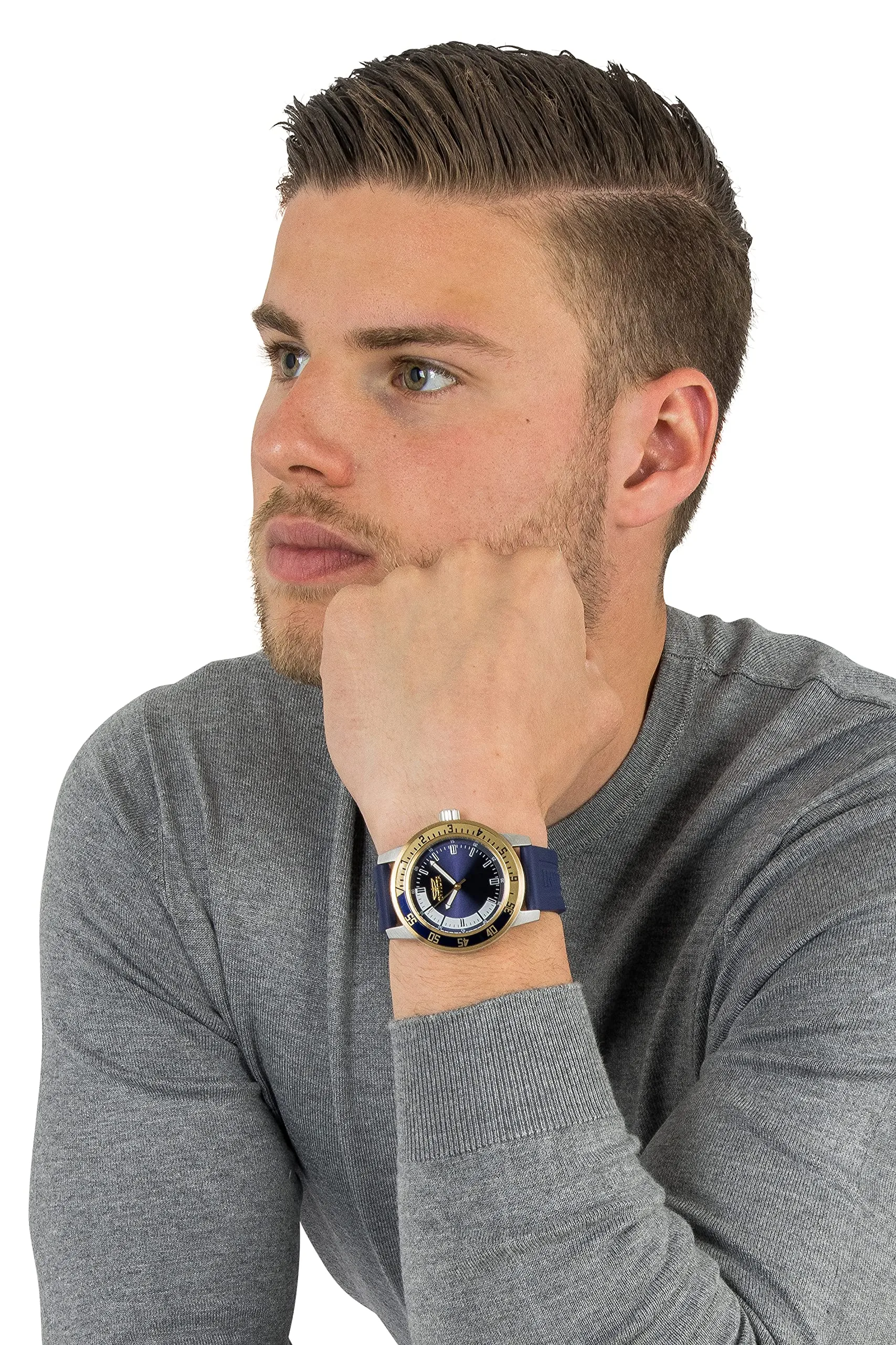Invicta Men's Blue Dial Polyurethane Watch