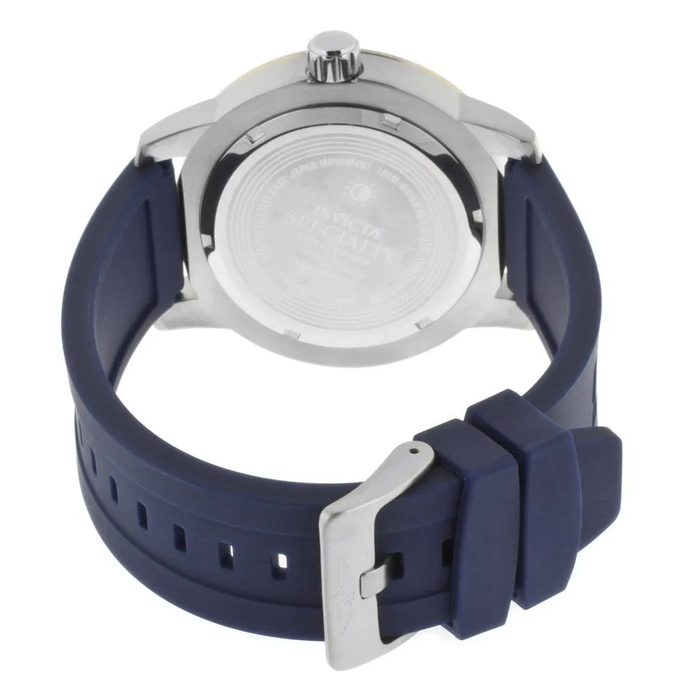Invicta Men's Blue Dial Polyurethane Watch