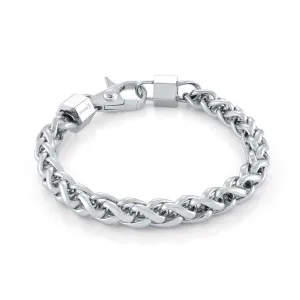 Italgem Steel 8MM Wheat Bracelet