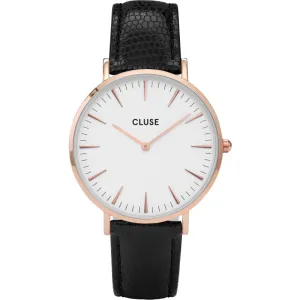 La Bohème Leather Black Lizard, Rose Gold Colour (CL18037)