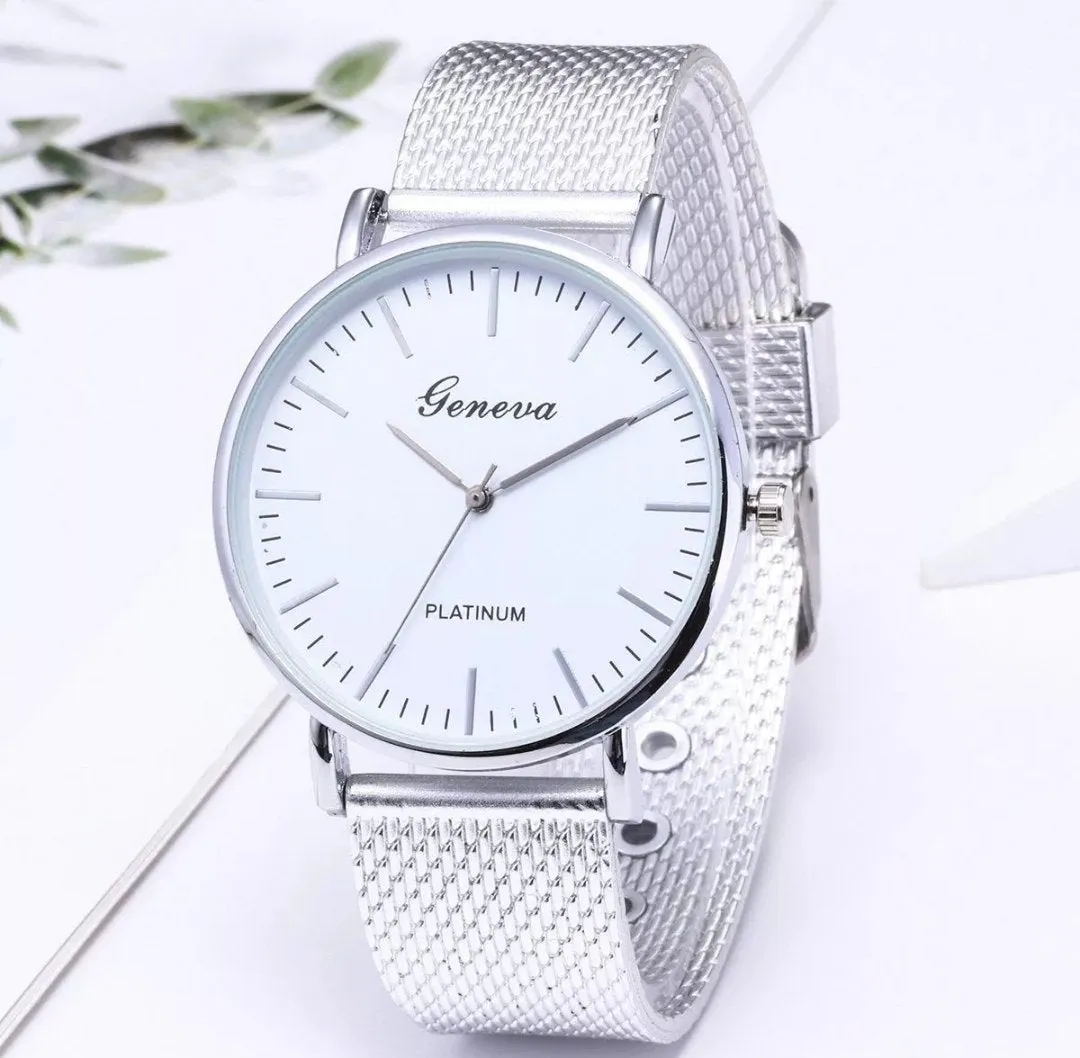 Ladies Fashion Gold Silver Black White Wrist Watches