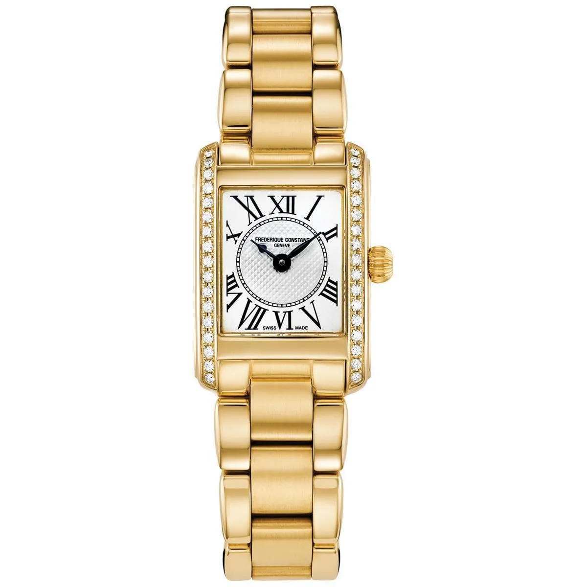 Ladies' Frederique Constant Classics Carree Diamond Bezel Watch FC-200MCD15B