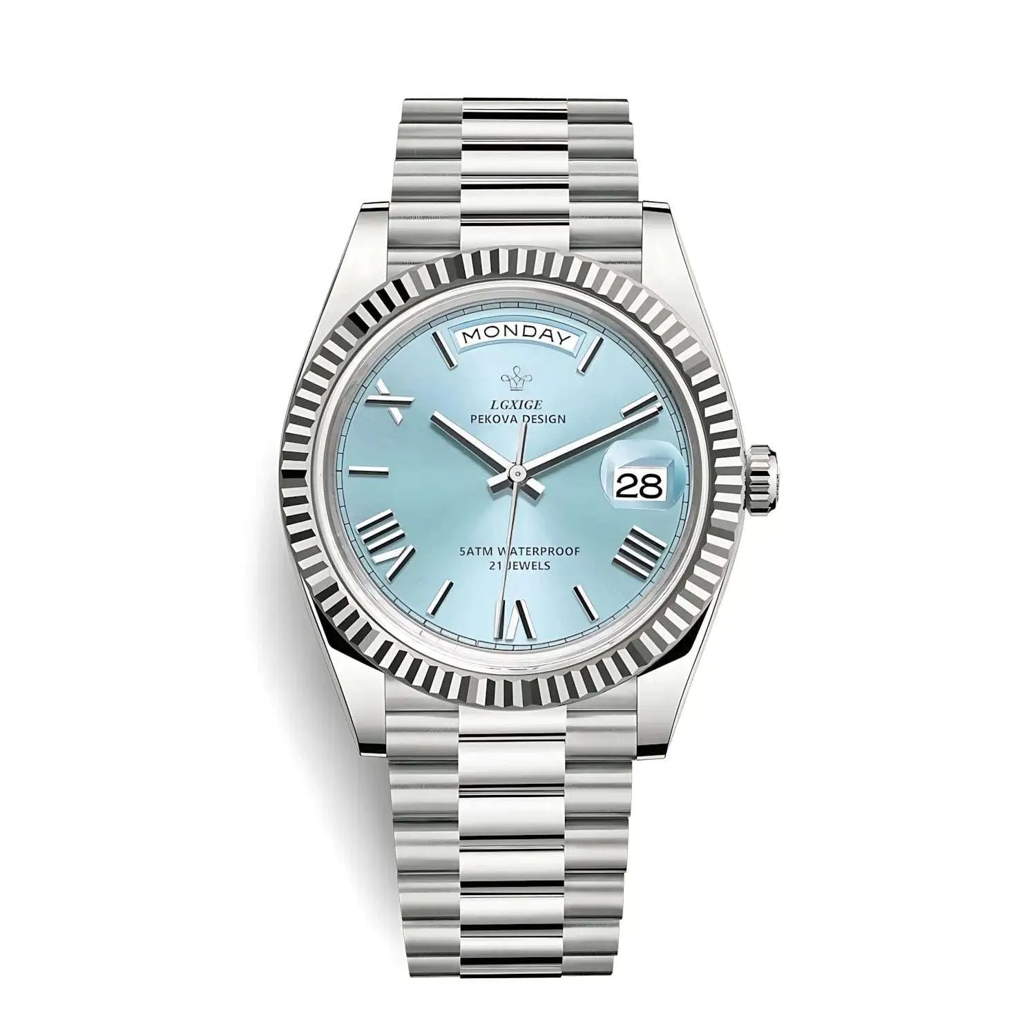 Lgxige Day-Date Roman President Homage Watches