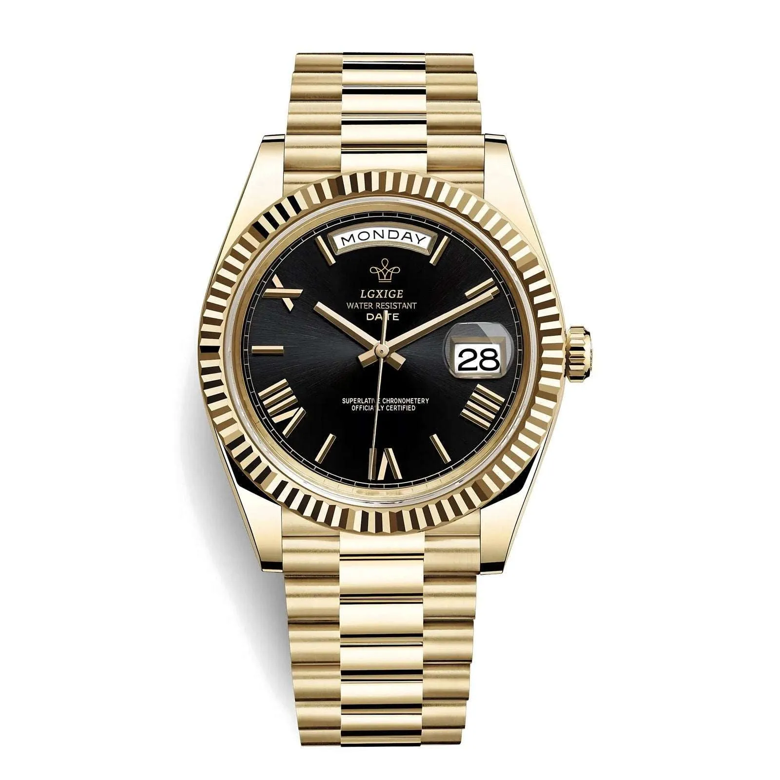 Lgxige Day-Date Roman President Homage Watches