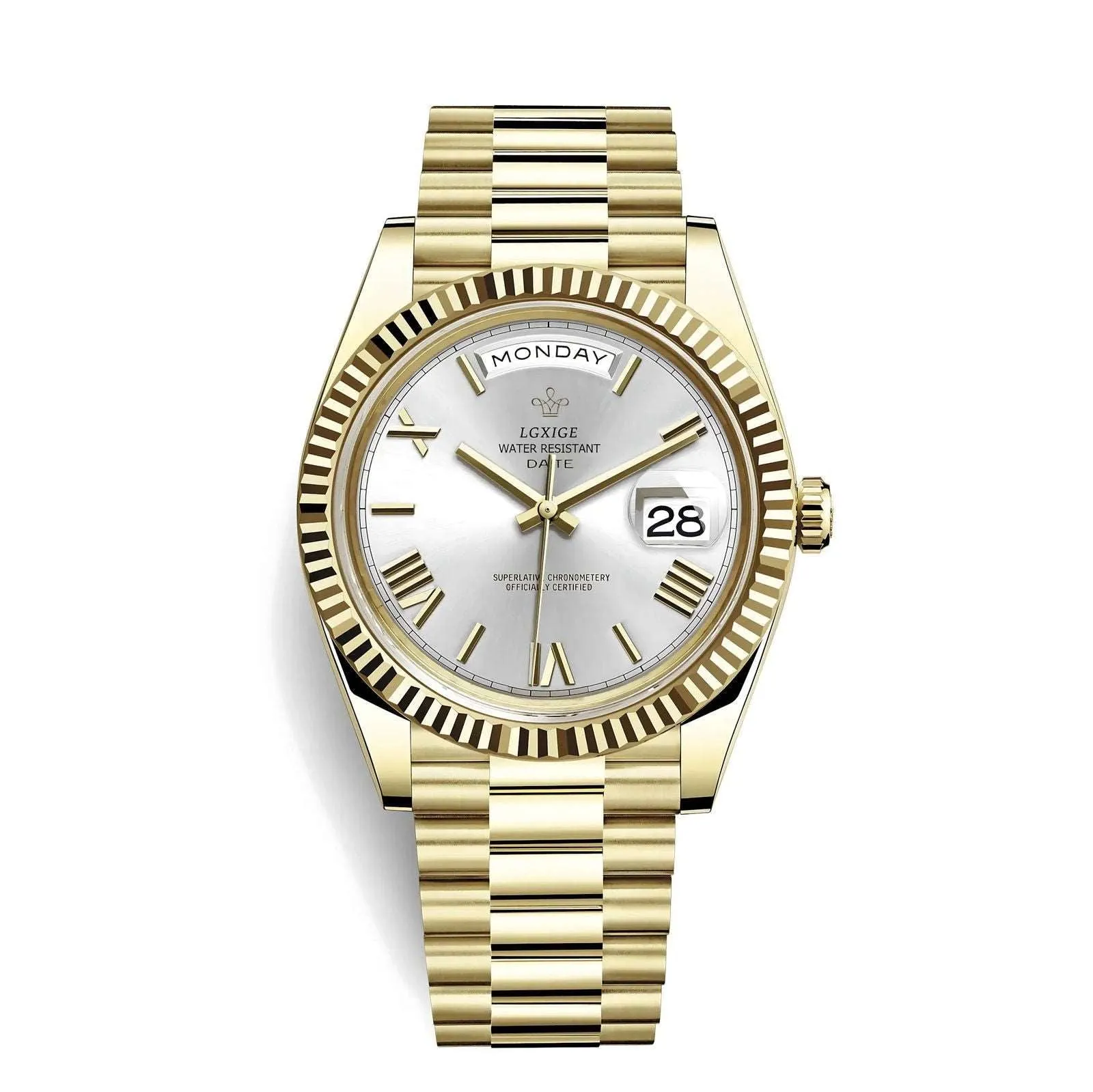 Lgxige Day-Date Roman President Homage Watches