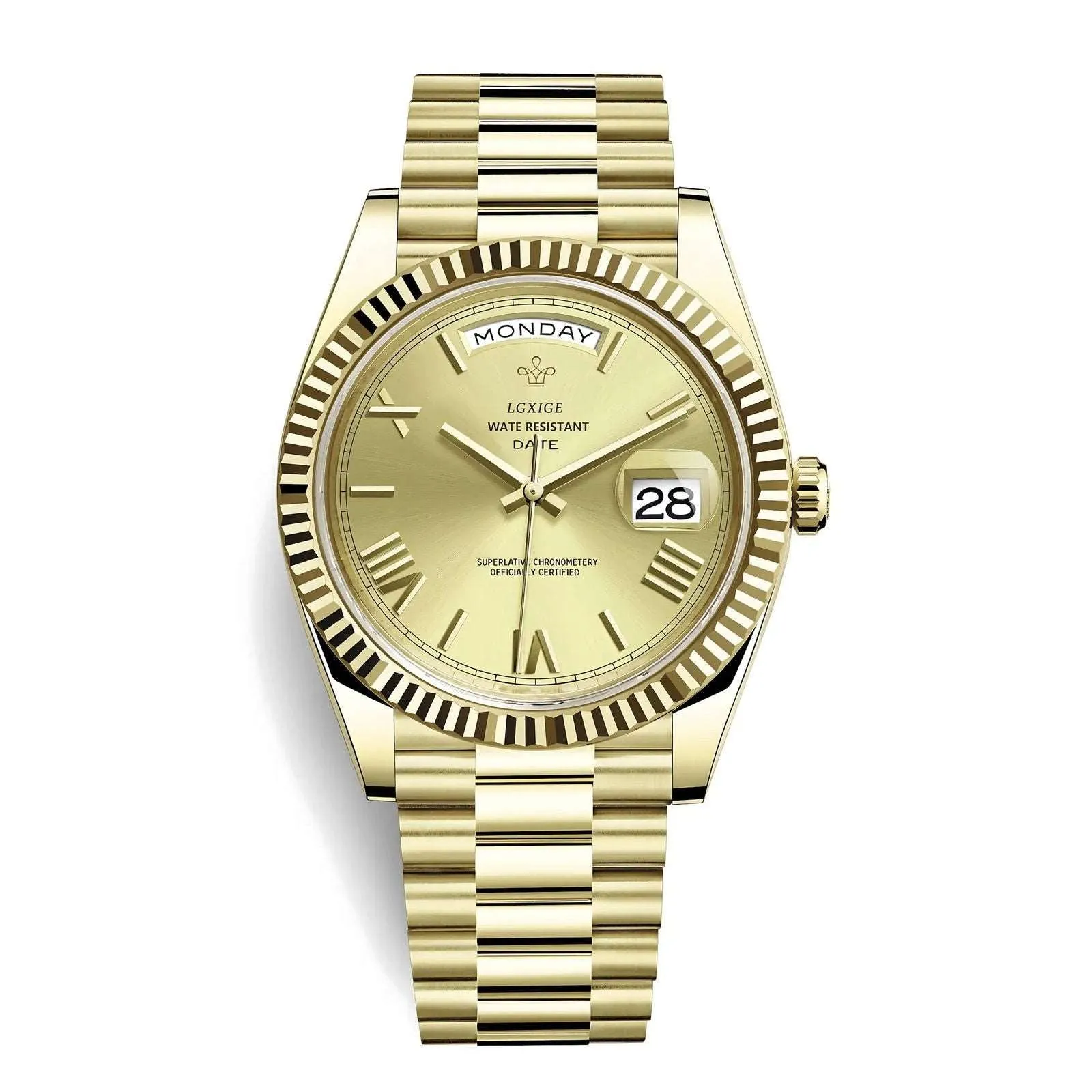 Lgxige Day-Date Roman President Homage Watches