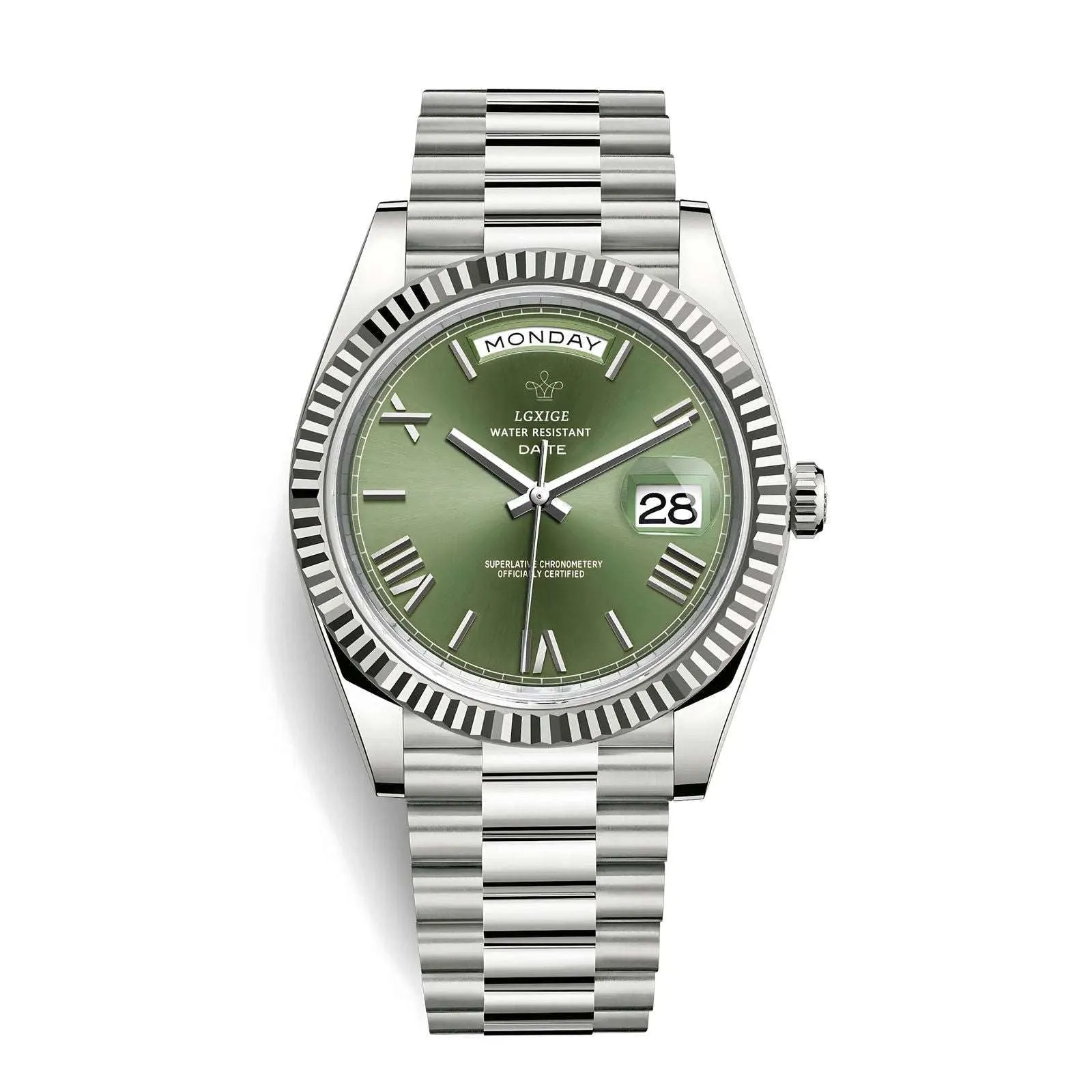Lgxige Day-Date Roman President Homage Watches