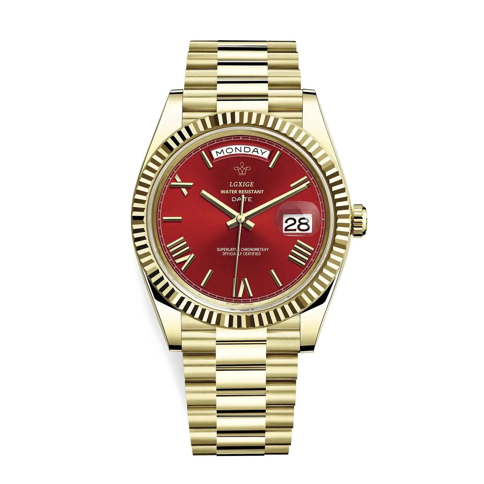 Lgxige Day-Date Roman President Homage Watches
