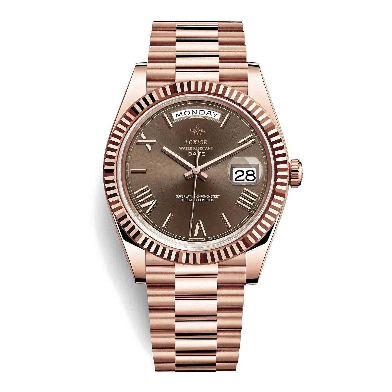 Lgxige Day-Date Roman President Homage Watches