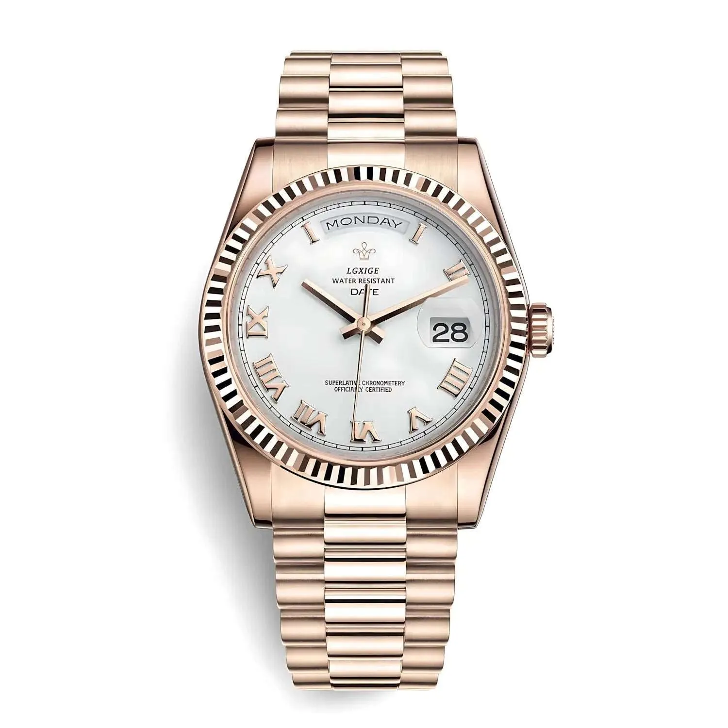 Lgxige Day-Date Roman President Homage Watches