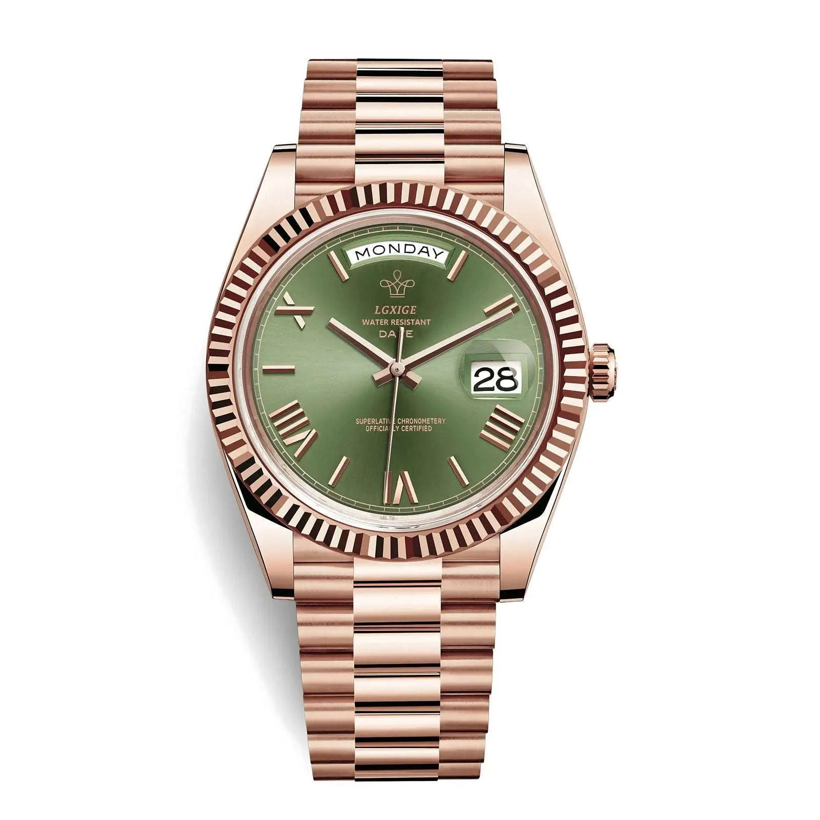 Lgxige Day-Date Roman President Homage Watches
