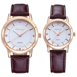 Lovers Watches Fashion Brands of HongKong Couple Watches Men and Women Watches For Gift Waterproof free shipping