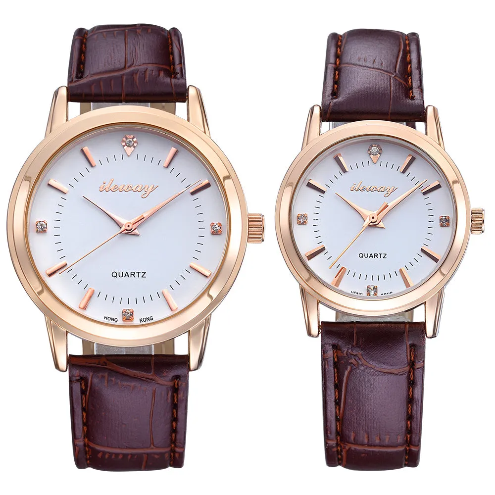 Lovers Watches Fashion Brands of HongKong Couple Watches Men and Women Watches For Gift Waterproof free shipping