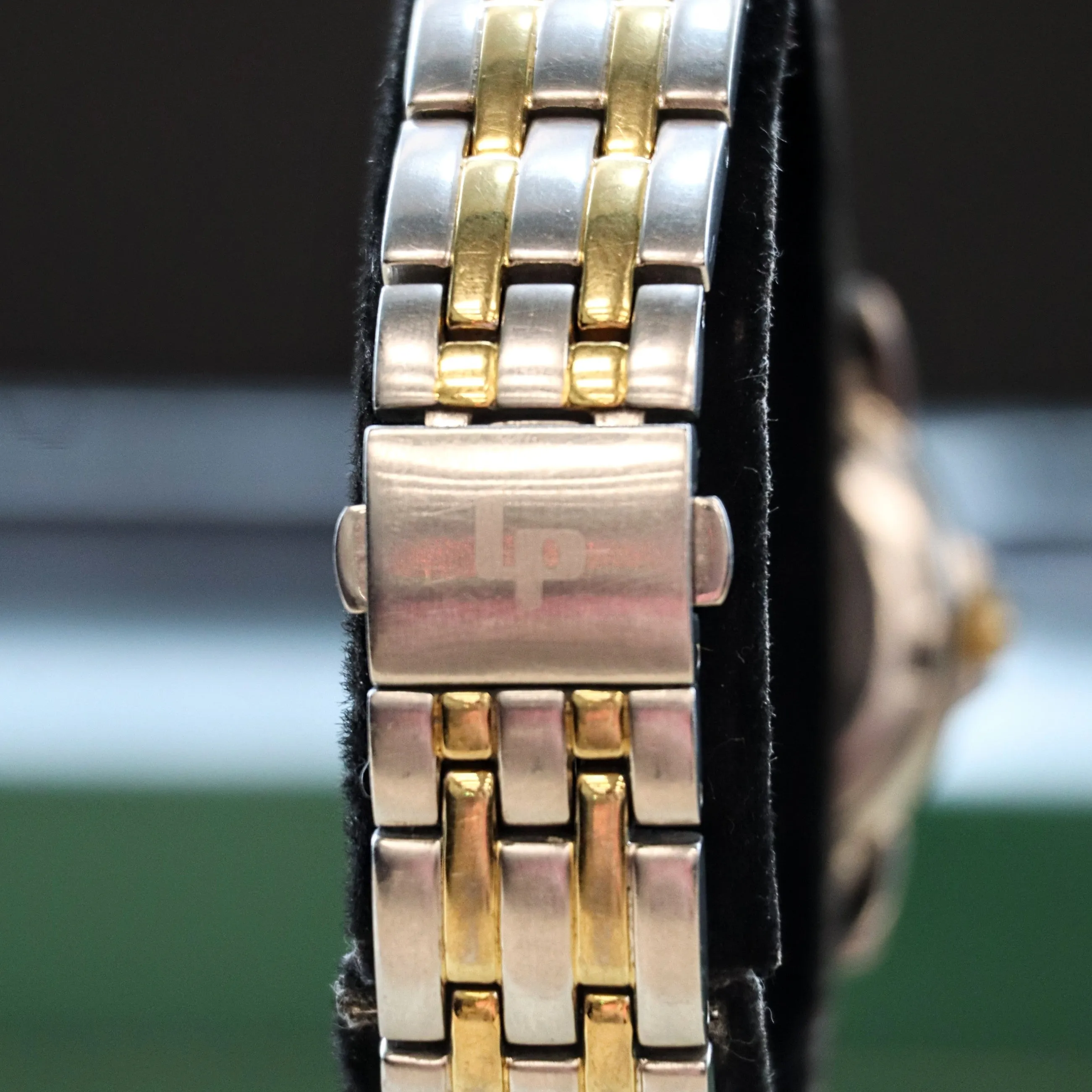 LUCIEN PICCARD Paris Diamond Ladies Watch Date Indicator Two-Tone ALL S.S. - 26023D