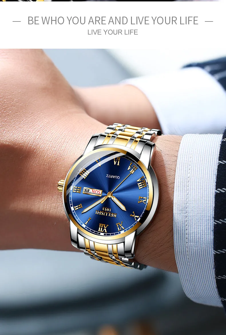 Luxury Big Dial Waterproof Quartz Watch