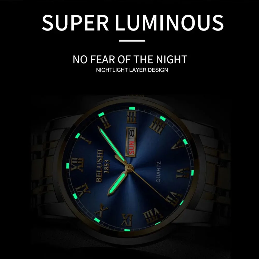 Luxury Big Dial Waterproof Quartz Watch