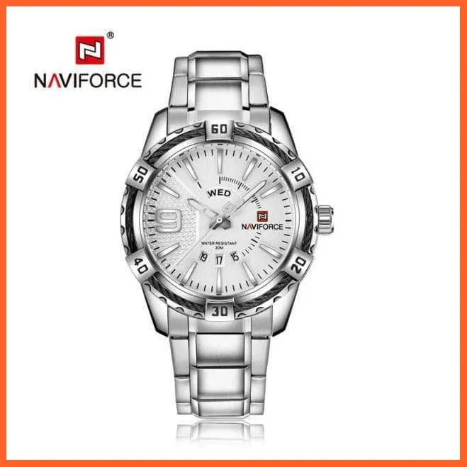 Luxury Brand Mens Sport Watch Gold Full Steel Quartz | Watches Men Date Waterproof Military Wristwatches