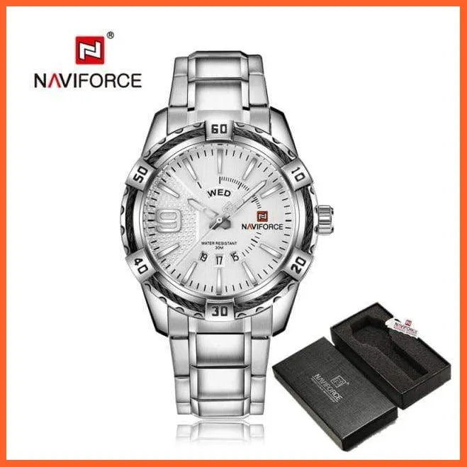 Luxury Brand Mens Sport Watch Gold Full Steel Quartz | Watches Men Date Waterproof Military Wristwatches