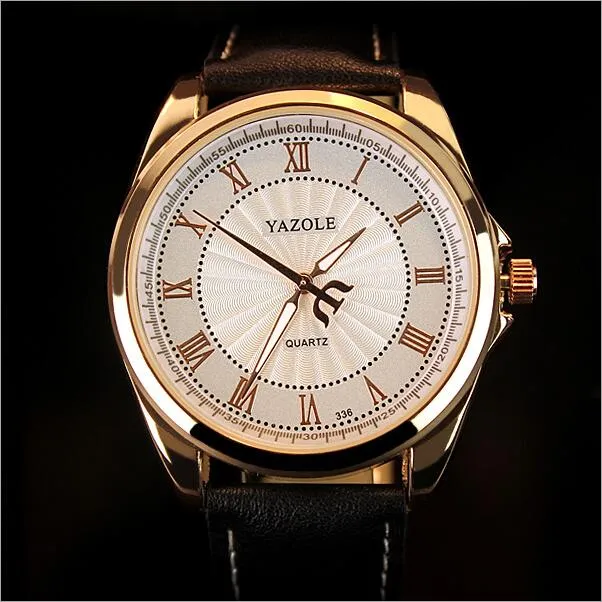 Luxury Quartz Wrist Watches Classic Fashion Leather Male Wristwatch
