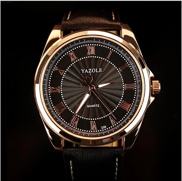 Luxury Quartz Wrist Watches Classic Fashion Leather Male Wristwatch