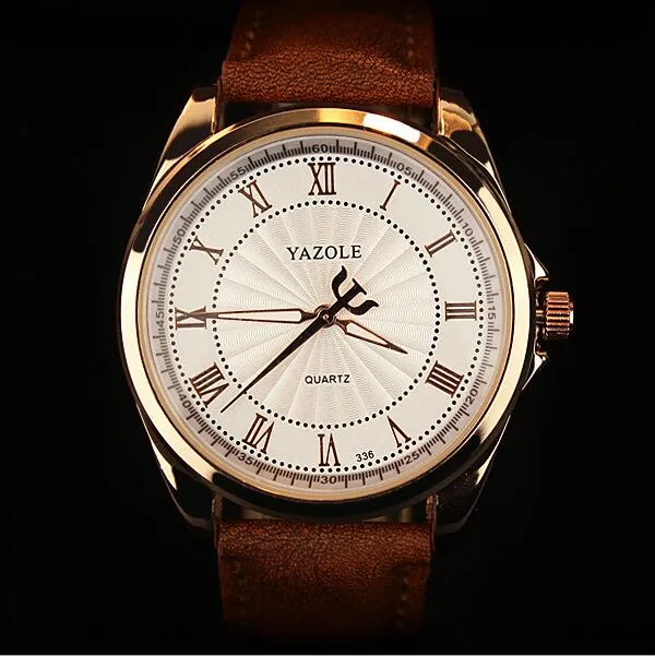 Luxury Quartz Wrist Watches Classic Fashion Leather Male Wristwatch