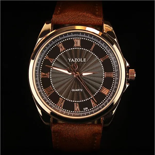 Luxury Quartz Wrist Watches Classic Fashion Leather Male Wristwatch
