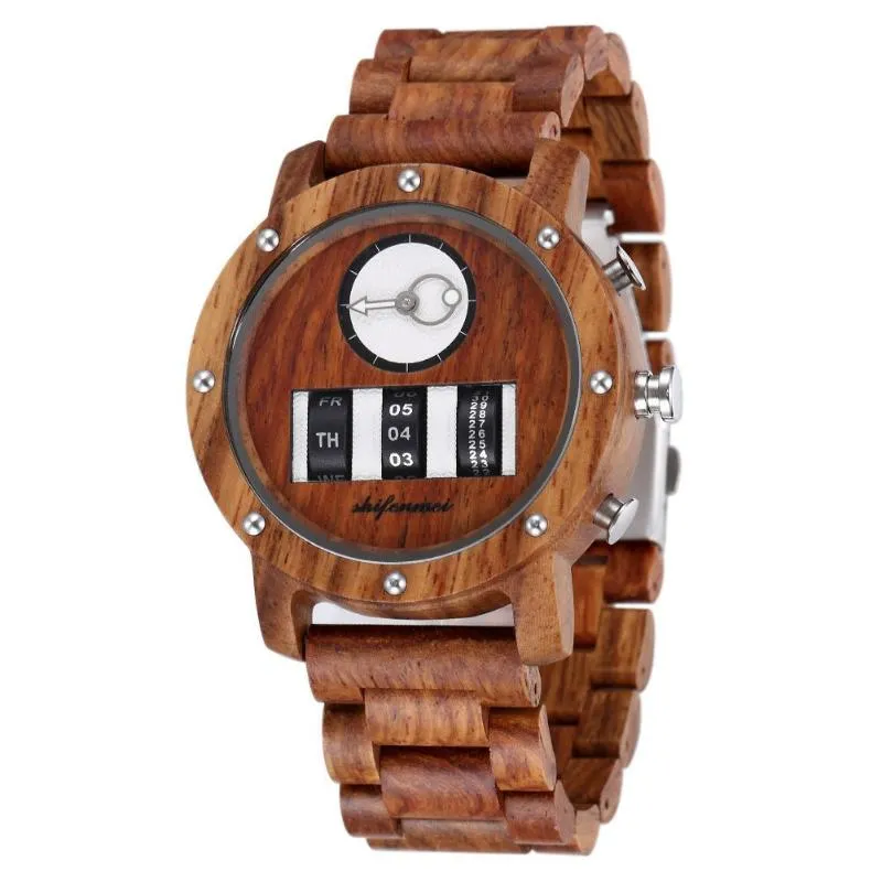 Mechanical Wooden Watch For Men