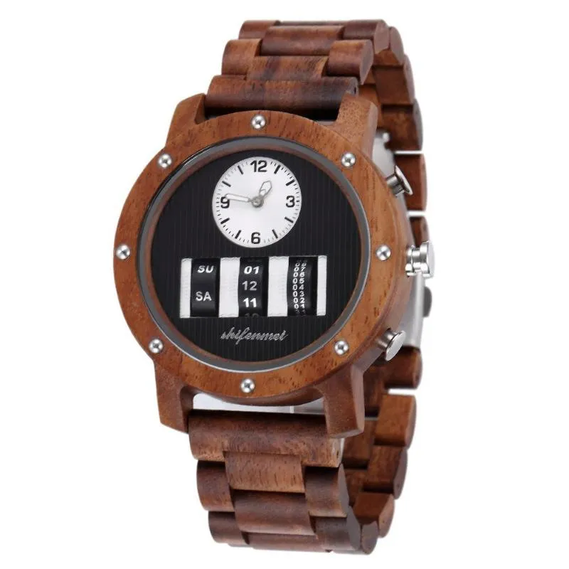 Mechanical Wooden Watch For Men