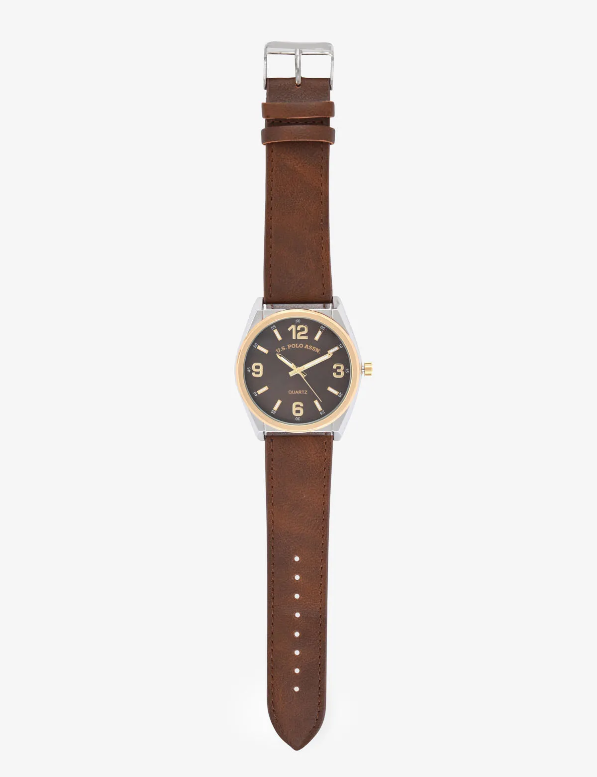 MENS CLASSIC BROWN STRAP WATCH
