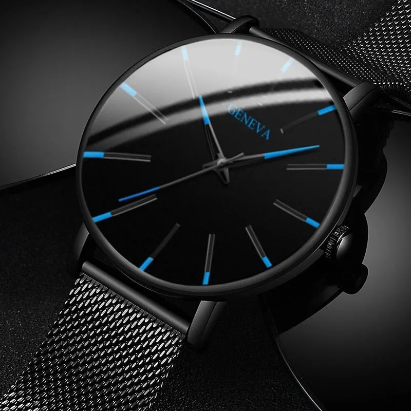 Minimalist Men's Fashion Ultra Thin Watches