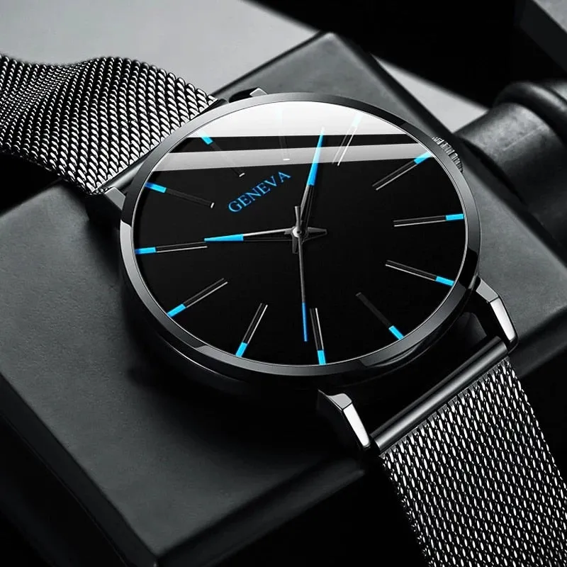 Minimalist Men's Fashion Ultra Thin Watches