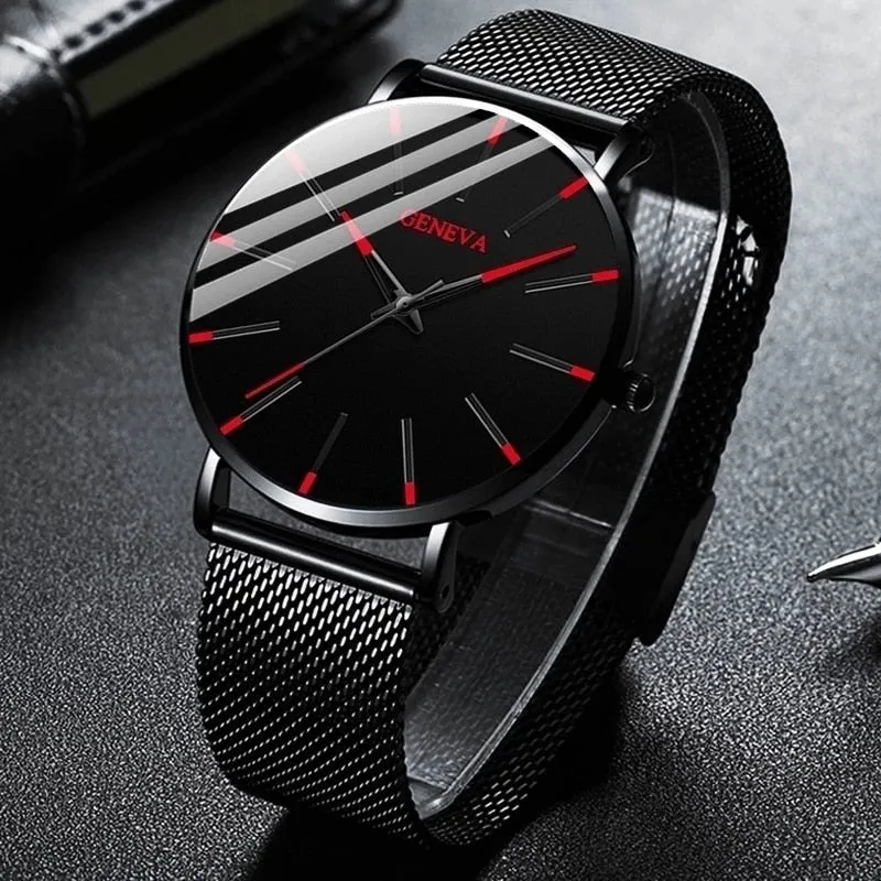 Minimalist Men's Fashion Ultra Thin Watches