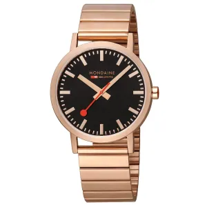 MONDAINE CLASSIC, 40MM, ROSE GOLD WATCH A660.30360.16SBR
