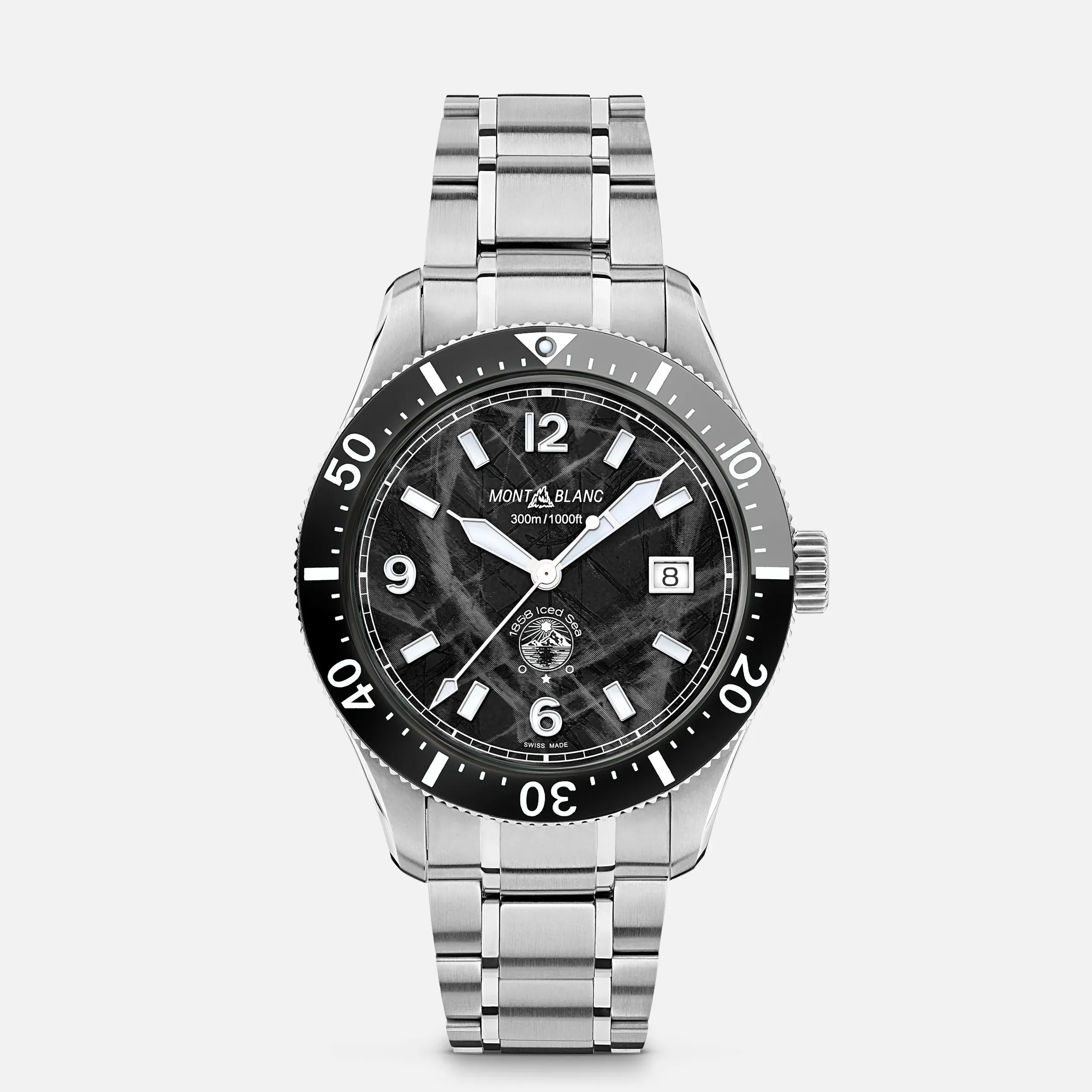 Montblanc 1858 Iced Sea Automatic Date Black