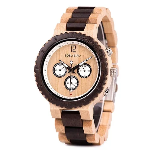 Montre en bois stylée