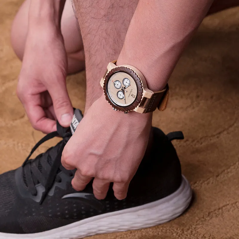 Montre en bois stylée