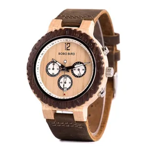 Montre en bois stylée