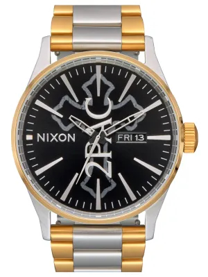 Nixon x 2PAC Sentry Stainless Steel Watch
